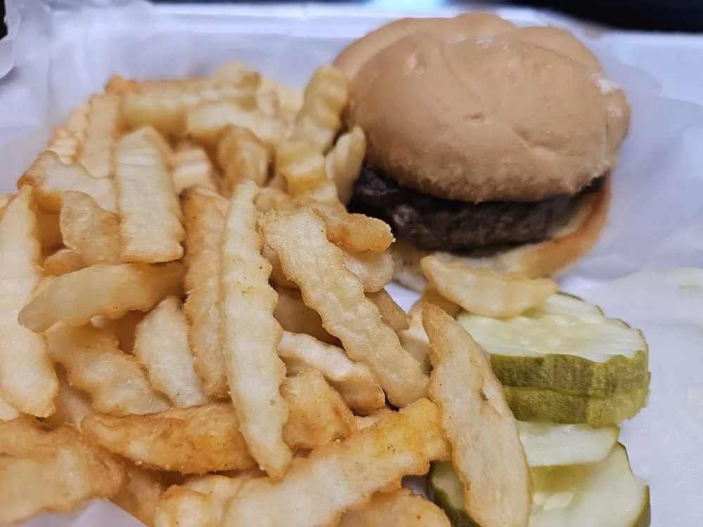 Hamburger and Fries